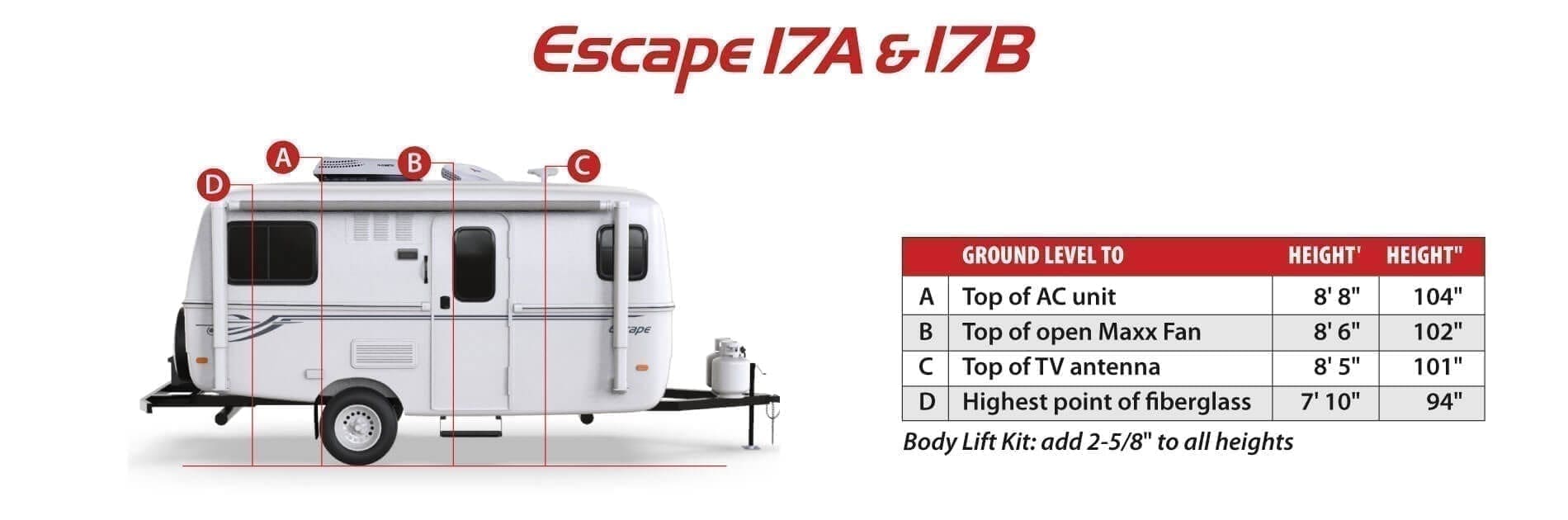 Escape 17 B Lightweight Travel Trailer Escape Trailer