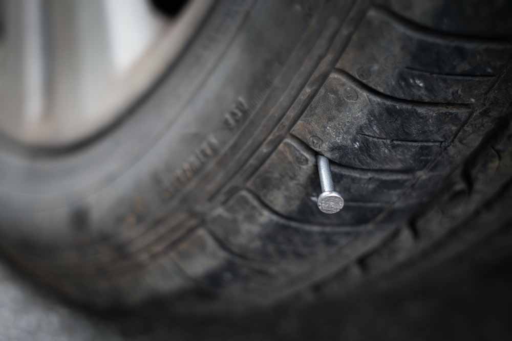 nail in tire