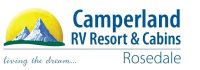 Dinosaur Trail RV Resort & Cabins Logo (with location)